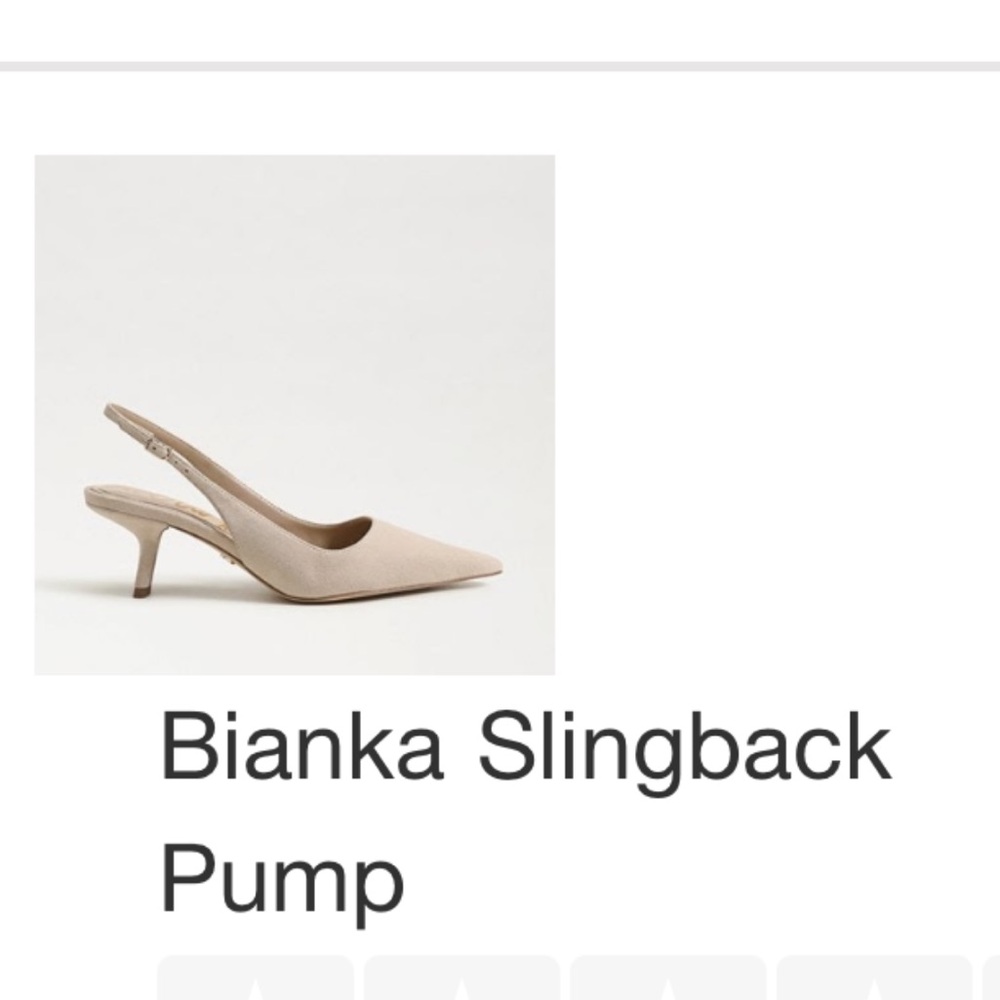 Sam Edelman Bianka Slingback Heels in Beige